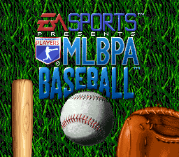 MLBPA Baseball Title Screen